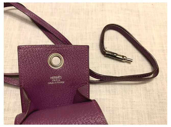 Hermès Purses, wallets, cases Silvery Prune - view 12