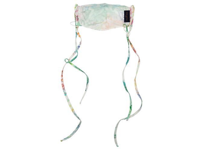 Set Bandana e Maschera Monogram Acquerello Bianco Virgil Abloh di Louis Vuitton - vista 3