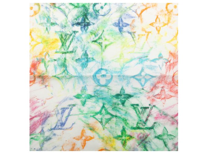 Set Bandana e Maschera Monogram Acquerello Bianco Virgil Abloh di Louis Vuitton - vista 4