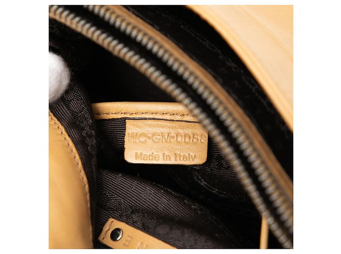 Céline Borsa a spalla Celine Gauffre in pelle di agnello marrone Watch Me Marrone chiaro - vista 6