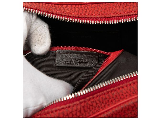 Borsa Senda in nubuck rosso LOEWE - vista 6