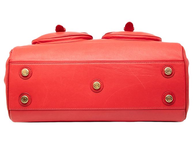 Borsa My Dior Frame grande in pelle di vitello rossa - vista 3