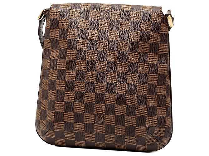 Louis Vuitton Musette Salsa in Damier Ébène marrone con tracolla lunga - vista 2
