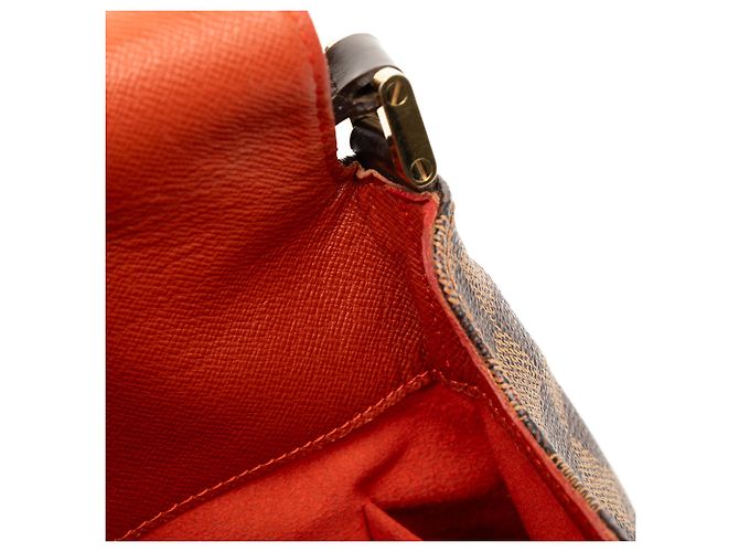 Louis Vuitton Musette Salsa in Damier Ébène marrone con tracolla lunga - vista 7