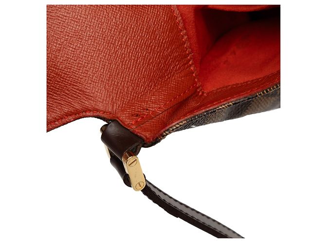 Louis Vuitton Musette Salsa in Damier Ébène marrone con tracolla lunga - vista 8