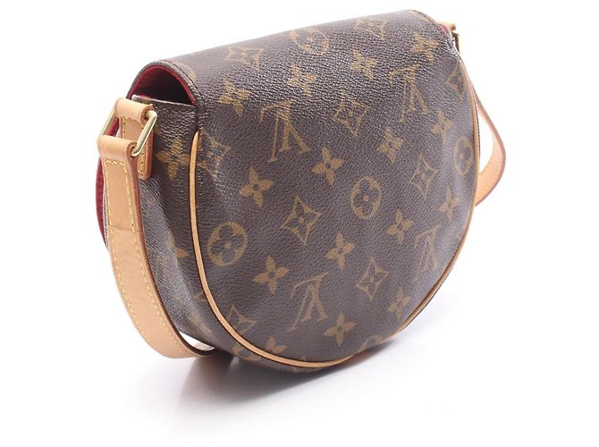 Borsa a Spalla Louis Vuitton Tan Blanc Marrone Monogramma - vista 2