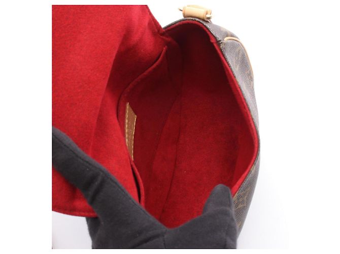 Borsa a Spalla Louis Vuitton Tan Blanc Marrone Monogramma - vista 3