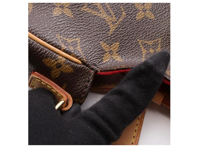 Borsa a Spalla Louis Vuitton Tan Blanc Marrone Monogramma - vista 7