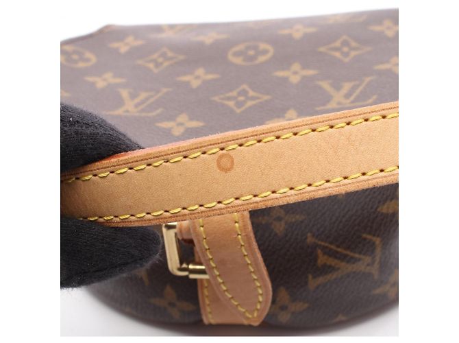 Borsa a Spalla Louis Vuitton Tan Blanc Marrone Monogramma - vista 8