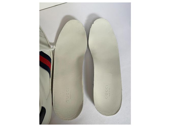 Sneaker Gucci Ace in pelle bianca Bianco - vista 11