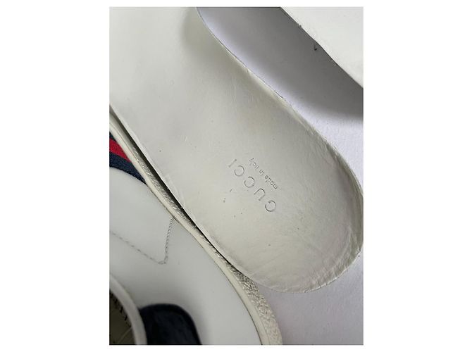Sneaker Gucci Ace in pelle bianca Bianco - vista 13