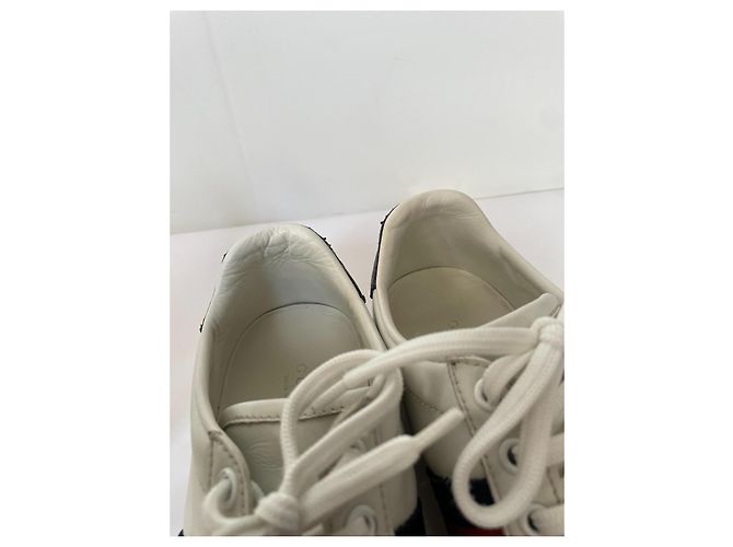 Sneaker Gucci Ace in pelle bianca Bianco - vista 4
