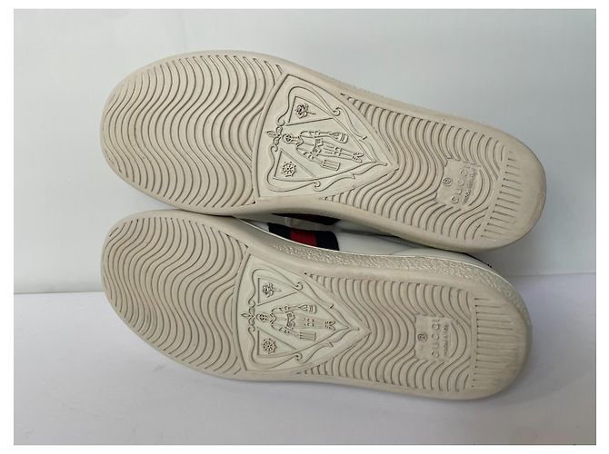 Sneaker Gucci Ace in pelle bianca Bianco - vista 7