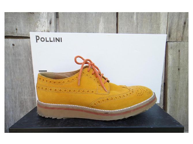 Derby Pollini Gialli in Camoscio da Uomo - vista 8