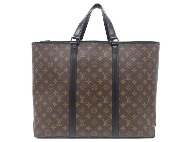 Wochenendtasche GM Monogram Macassar Louis Vuitton Braun Schwarz - Ansicht 2