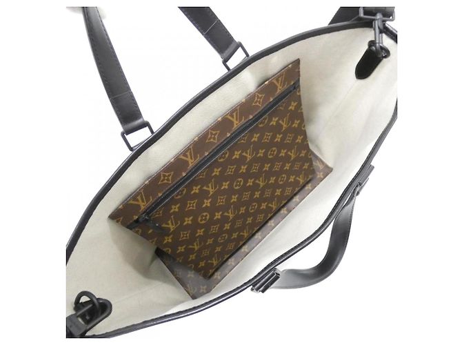 Wochenendtasche GM Monogram Macassar Louis Vuitton Braun Schwarz - Ansicht 8