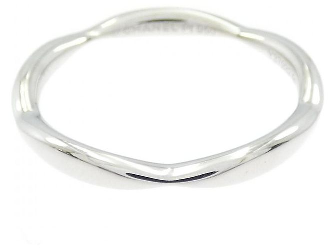 Timeless Chanel Platinum Camellia Band Ring - view 2