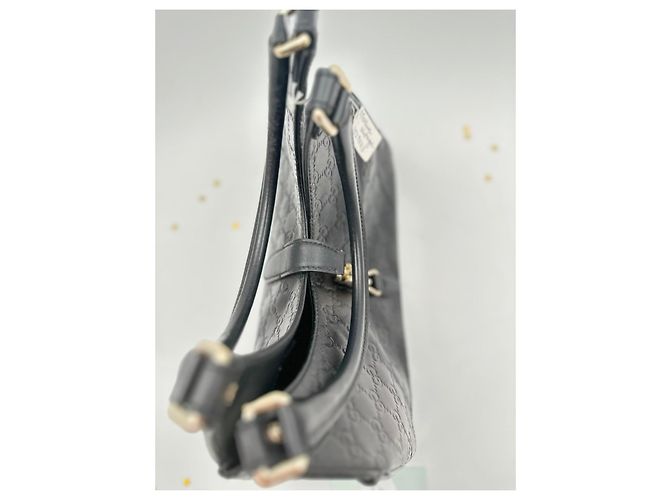 Dionysus Gucci Jackie Medium in pelle Guccissima nera – 2000s Nero - vista 13