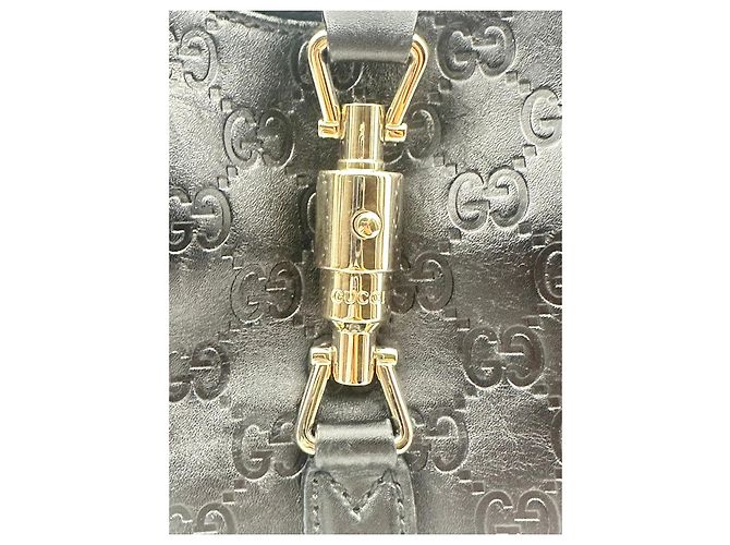 Dionysus Gucci Jackie Medium in pelle Guccissima nera – 2000s Nero - vista 3