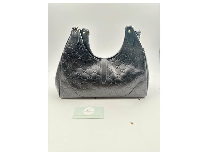 Dionysus Gucci Jackie Medium in pelle Guccissima nera – 2000s Nero - vista 7