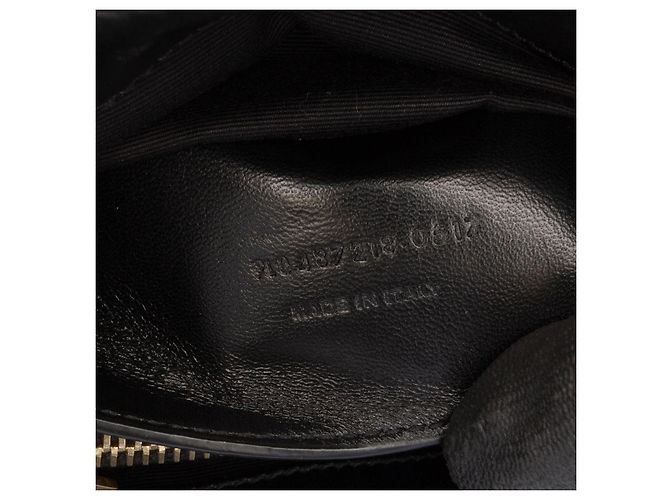 Saint Laurent – LouLou Monogram in velluto matelassé nero | Small - vista 6