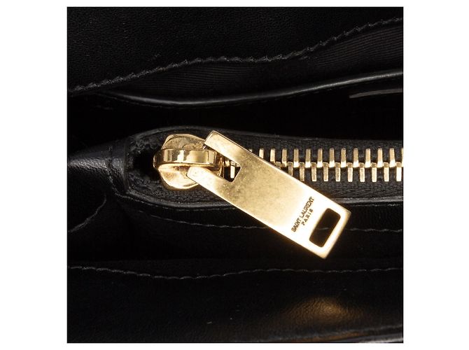 Saint Laurent – LouLou Monogram in velluto matelassé nero | Small - vista 8