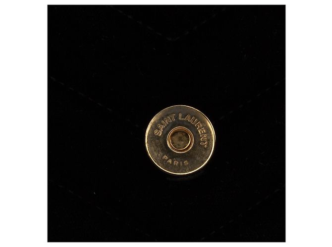 Saint Laurent – LouLou Monogram in velluto matelassé nero | Small - vista 9