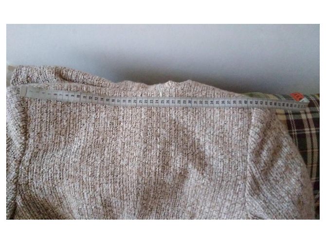 Autre Marque Abrigo largo de lana beige Maria Grazia Severi con piel sintética - vista 14