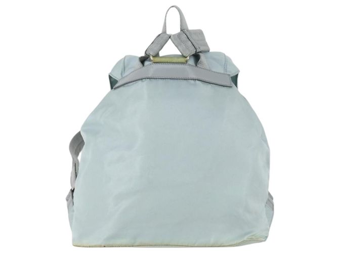 PRADA Rucksack aus Nylon hellblau Silber Auth BA9058 - Ansicht 2