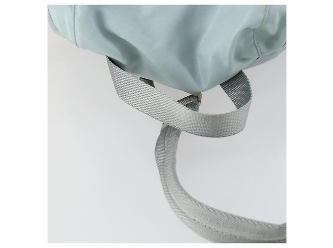 PRADA Rucksack aus Nylon hellblau Silber Auth BA9058 - Ansicht 7