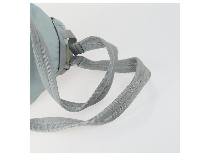 PRADA Rucksack aus Nylon hellblau Silber Auth BA9058 - Ansicht 8