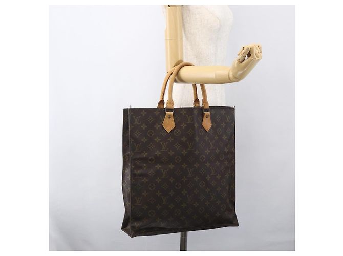 LOUIS VUITTON Borsa Sac Plat Monogram M51140 LV Auth BA9399 Monogramma - vista 18