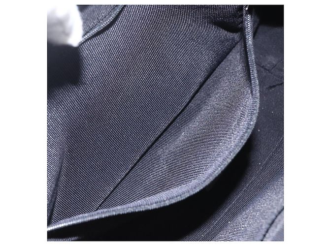 Gancini Tote Bag aus Nylon in Schwarz und Silber von Salvatore Ferragamo Auth BA9401 - Ansicht 20