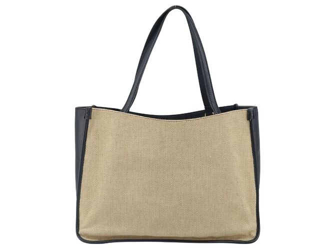Sac Tote Horsebit en toile beige et or GUCCI 623694 Auth BA9373 Doré - vue 2