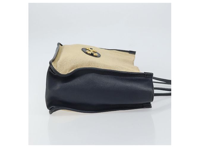 Sac Tote Horsebit en toile beige et or GUCCI 623694 Auth BA9373 Doré - vue 3