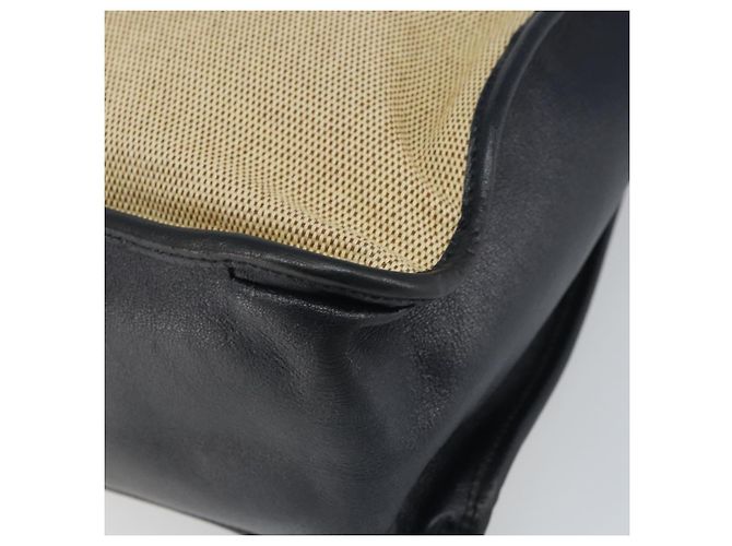 Sac Tote Horsebit en toile beige et or GUCCI 623694 Auth BA9373 Doré - vue 9