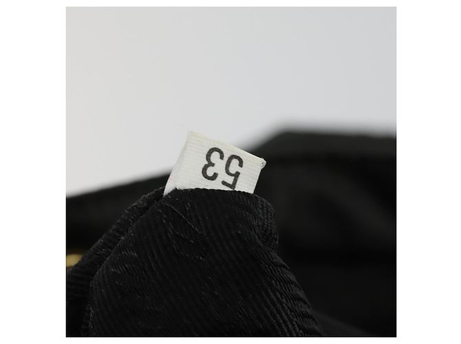 Zaino PRADA in nylon nero e oro Auth ka1273 D'oro - vista 12