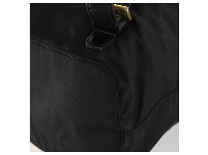 Zaino PRADA in nylon nero e oro Auth ka1273 D'oro - vista 17