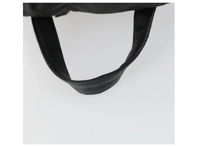 Zaino PRADA in nylon nero e oro Auth ka1273 D'oro - vista 7