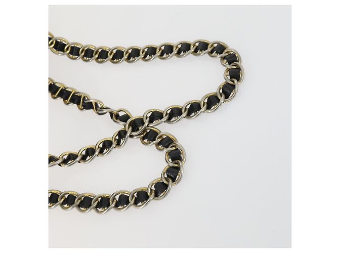 Zaino PRADA in nylon nero e oro Auth ka1273 D'oro - vista 8