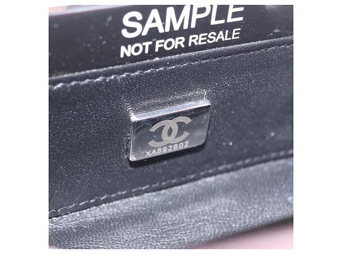 Borsa da sera a catena CHANEL Borsa a spalla plexi Nero Rosa CC Auth bs31743SM - vista 11