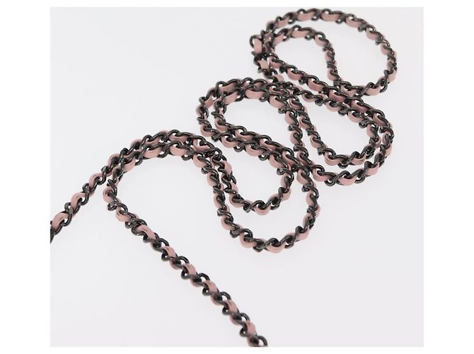 Borsa da sera a catena CHANEL Borsa a spalla plexi Nero Rosa CC Auth bs31743SM - vista 14