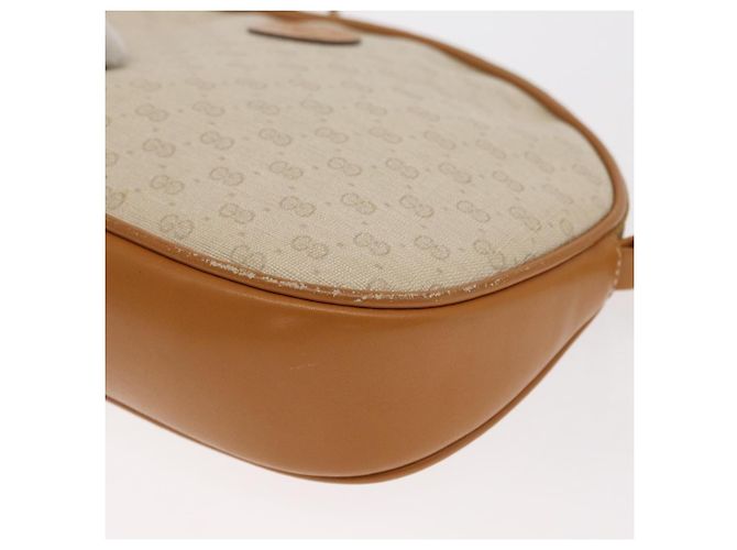 Gucci Borsa a Spalla Micro GG Supreme PVC Avorio Oro 007 89 0094 Auth am10270 D'oro Crudo - vista 14