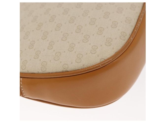 Gucci Borsa a Spalla Micro GG Supreme PVC Avorio Oro 007 89 0094 Auth am10270 D'oro Crudo - vista 15