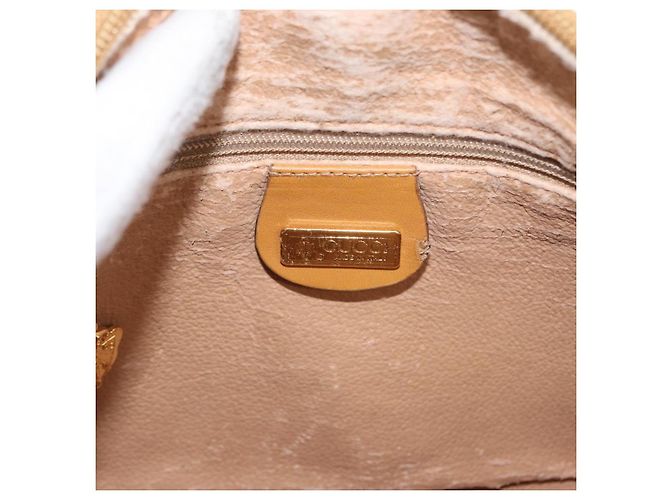 Gucci Borsa a Spalla Micro GG Supreme PVC Avorio Oro 007 89 0094 Auth am10270 D'oro Crudo - vista 18