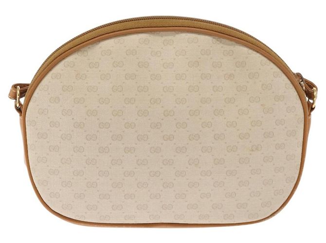 Gucci Borsa a Spalla Micro GG Supreme PVC Avorio Oro 007 89 0094 Auth am10270 D'oro Crudo - vista 2