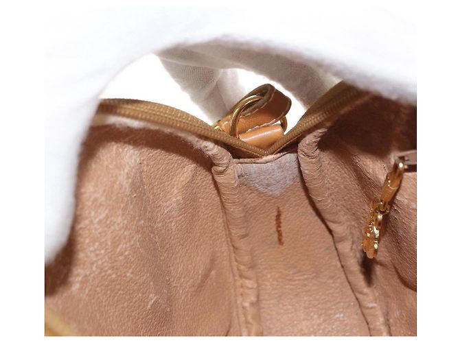 Gucci Borsa a Spalla Micro GG Supreme PVC Avorio Oro 007 89 0094 Auth am10270 D'oro Crudo - vista 20