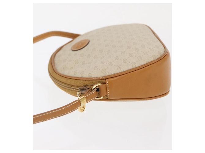 Gucci Borsa a Spalla Micro GG Supreme PVC Avorio Oro 007 89 0094 Auth am10270 D'oro Crudo - vista 4