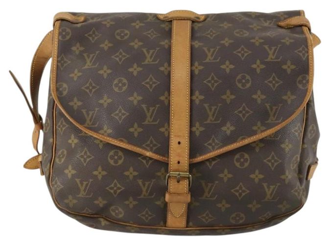 LOUIS VUITTON Borsa a Spalla Monogram Saumur 35 M42254 LV Auth ka1233 Monogramma - vista 13