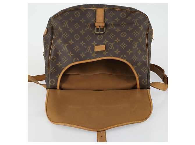 LOUIS VUITTON Borsa a Spalla Monogram Saumur 35 M42254 LV Auth ka1233 Monogramma - vista 22